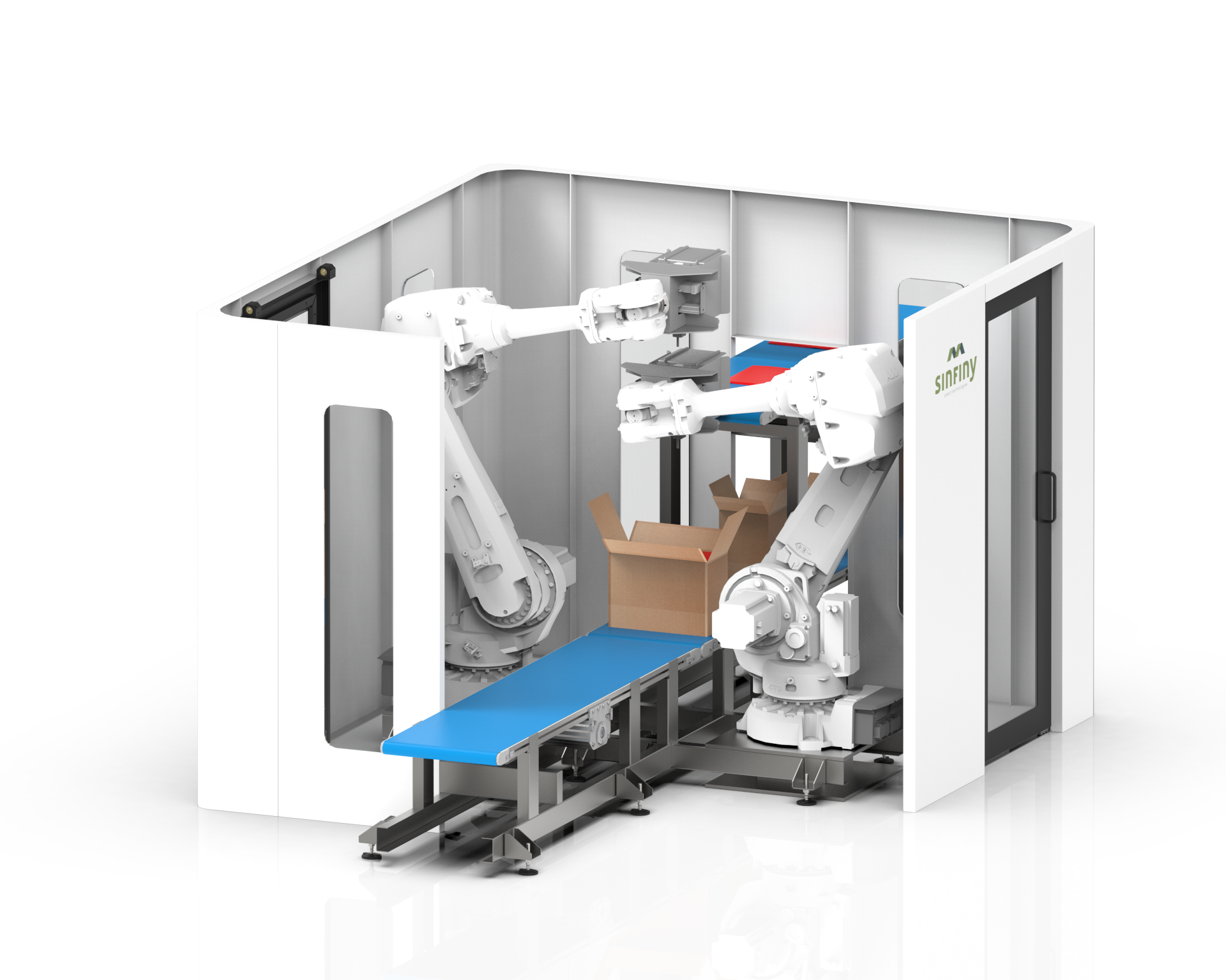 Vertical pack render